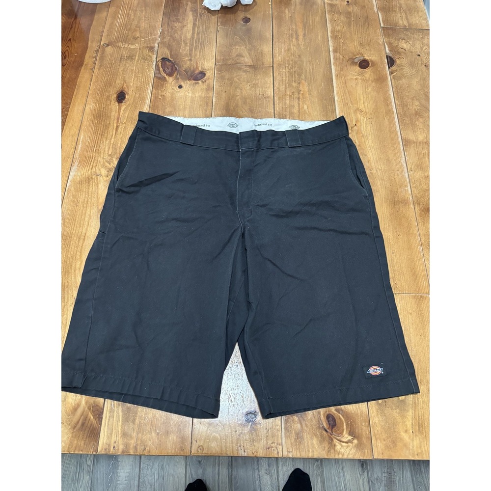 Dickies Men's Black Relaxed‎ Fit Workwear Chino Cargo Shorts Size 40